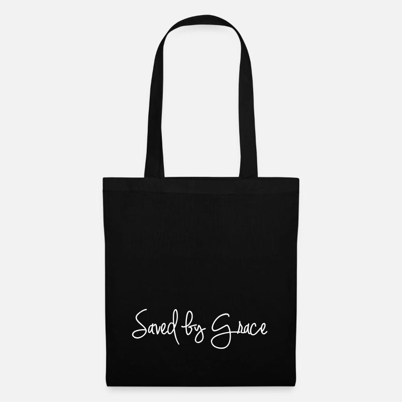 Saved by Grace - Stoffbeutel - Schwarz