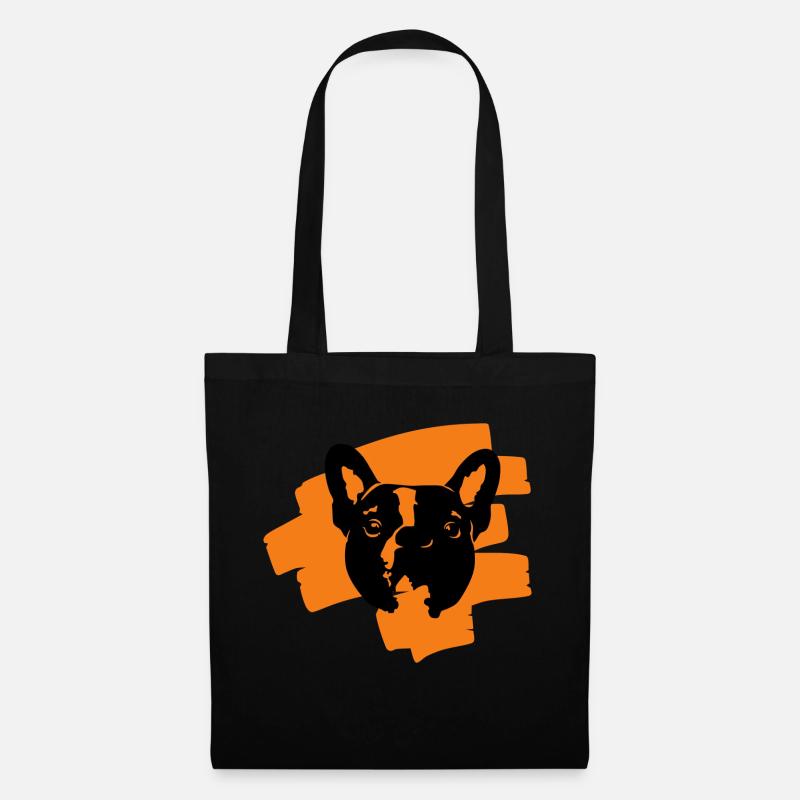 Pixel malowany buldog 2 - Tote Bag - black