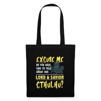Cthulhu religion mythe horreur mystère narratif - Sac en tissu - noir - Devant