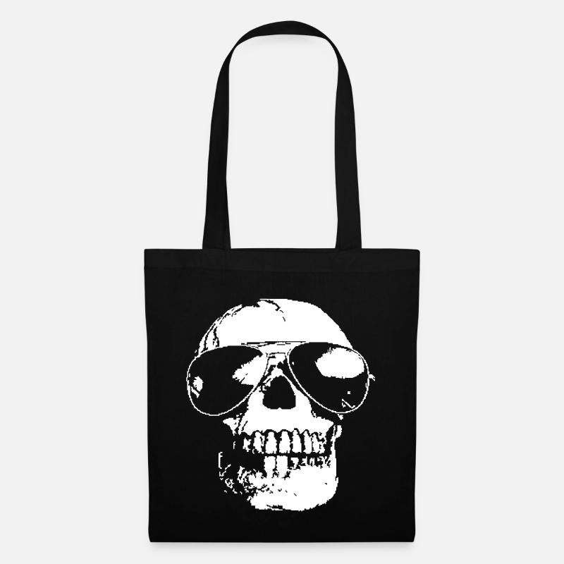 Totenkopf - Stoffbeutel - Schwarz