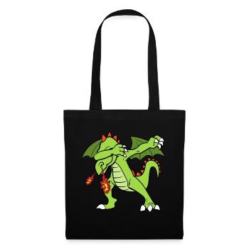 Dabbing Dab Dragon - Tote Bag - black - Front