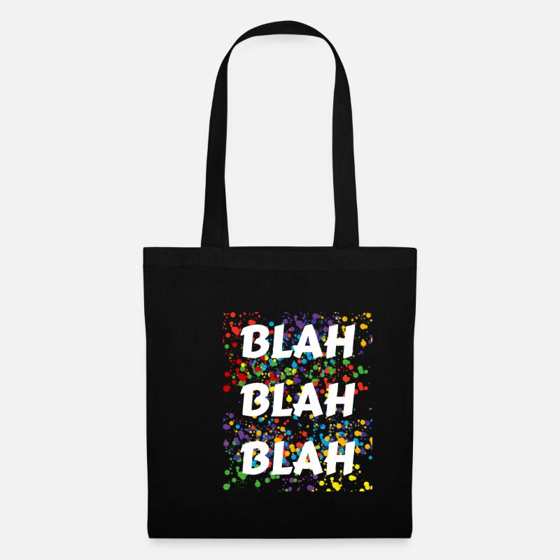 BLAh BLAh BLAh - Stoffbeutel - Schwarz