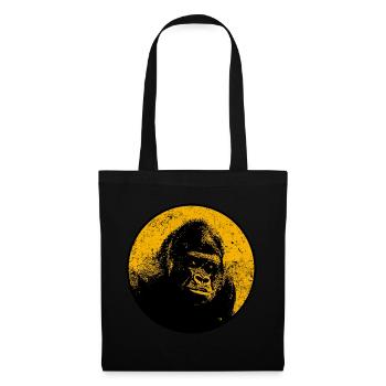 Gorille argenté alpha gorille - Sac en tissu - noir - Devant