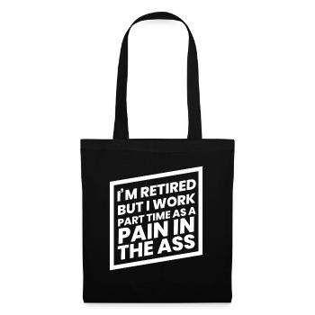 Pension retraite retraite pensionné cadeau pension travail - Sac en tissu - noir - Devant