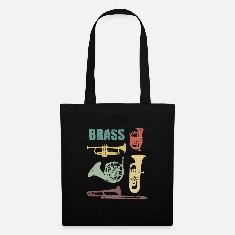 Blechblasinstrumente Brass Trompete Tuba Posaune - Stoffbeutel - Schwarz
