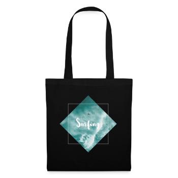 Surfing Board Beach Surf Sport Hobby Bestseller 4 - Tote Bag - black - Front