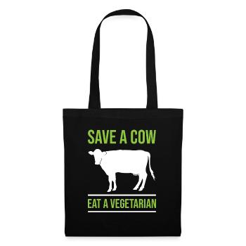 Cow cows gift agriculture beef animal farmer - Tote Bag - black - Front