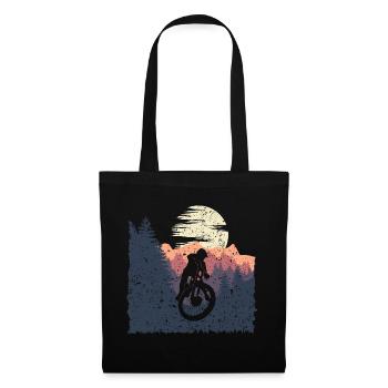 Cadeau de vélo de vélo de vélo de descente - Sac en tissu - noir - Devant