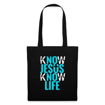 Jésus Christ - Sac en tissu - noir - Devant