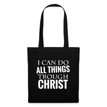 bible verse Christ - Tote Bag - black - Front
