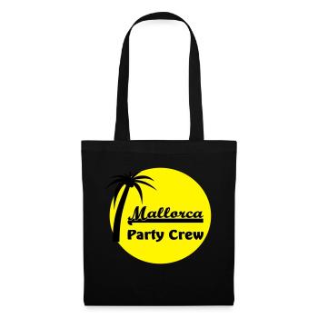 Mallorca Party Crew T-Shirts - Stoffbeutel - Schwarz - Vorne