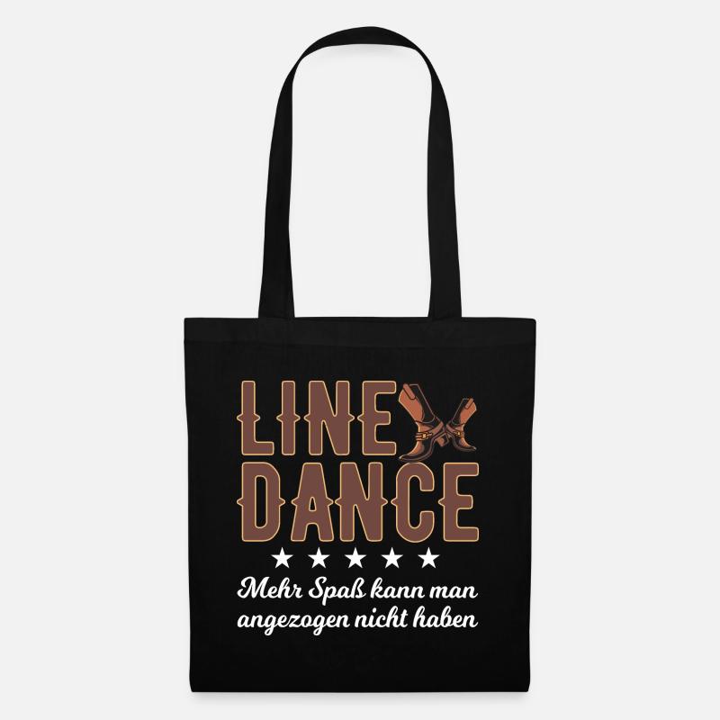 Linedance Spaß - Stoffbeutel - Schwarz