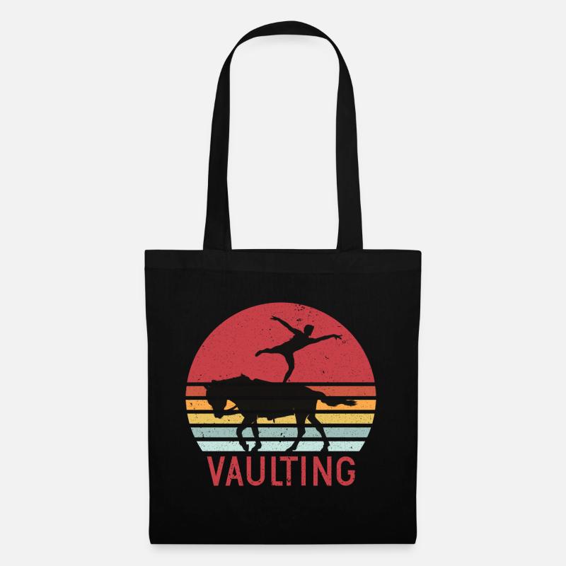 Cheval de cheval d'équitation rétro Volti - Sac en tissu - noir