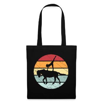 Cheval de cheval d'équitation rétro Volti - Sac en tissu - noir - Devant