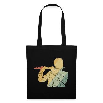 Flute retro - Tote Bag - black - Front