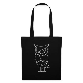 Owl bird gift forest animal night owl owl owl - Tote Bag - black - Front