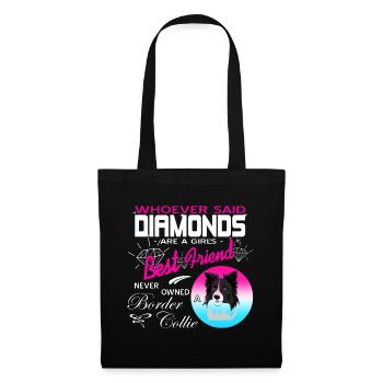 Border Collie - Tote Bag - black - Front