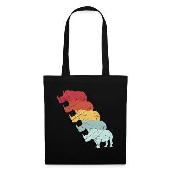 Nashorn - Stoffbeutel - Schwarz - Vorne