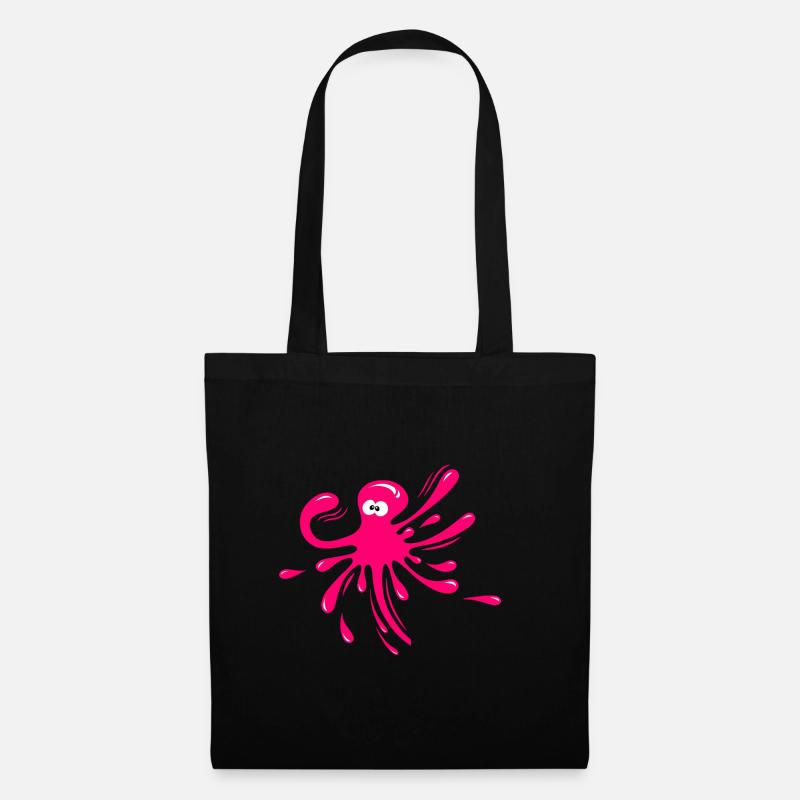 octopus - Tote Bag - black