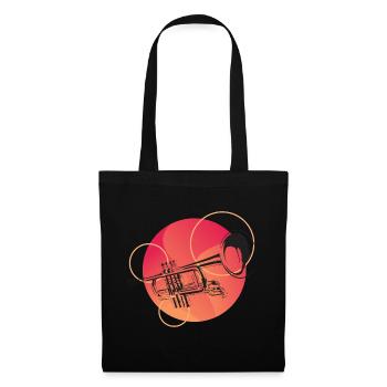 trompette - Sac en tissu - noir - Devant