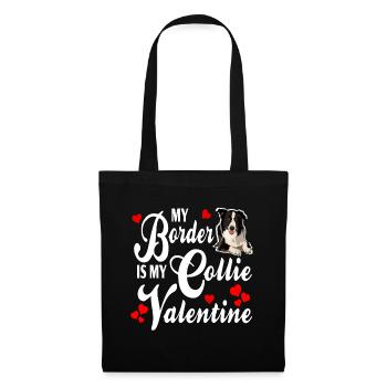 Border Collie - Tote Bag - black - Front