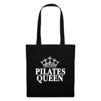 Pilates Übung - Stoffbeutel - Schwarz - Vorne