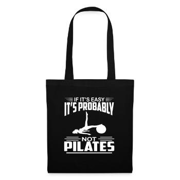 Pilates Übung - Stoffbeutel - Schwarz - Vorne