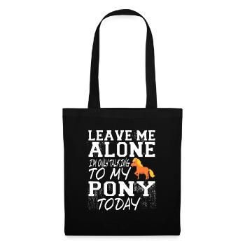Poney - Sac en tissu - noir - Devant