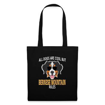 Chien de montagne bernois - Sac en tissu - noir - Devant