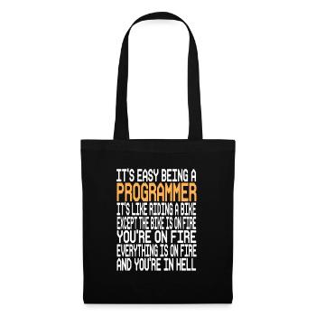 Programmer - Tote Bag - black - Front