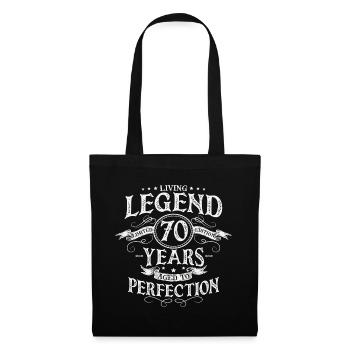 Living legend, matured to perfection for 70 years - Tote Bag - black - Front