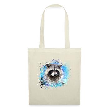 raccoon, bear, graffiti, painting, blue - Tote Bag - nature - Front