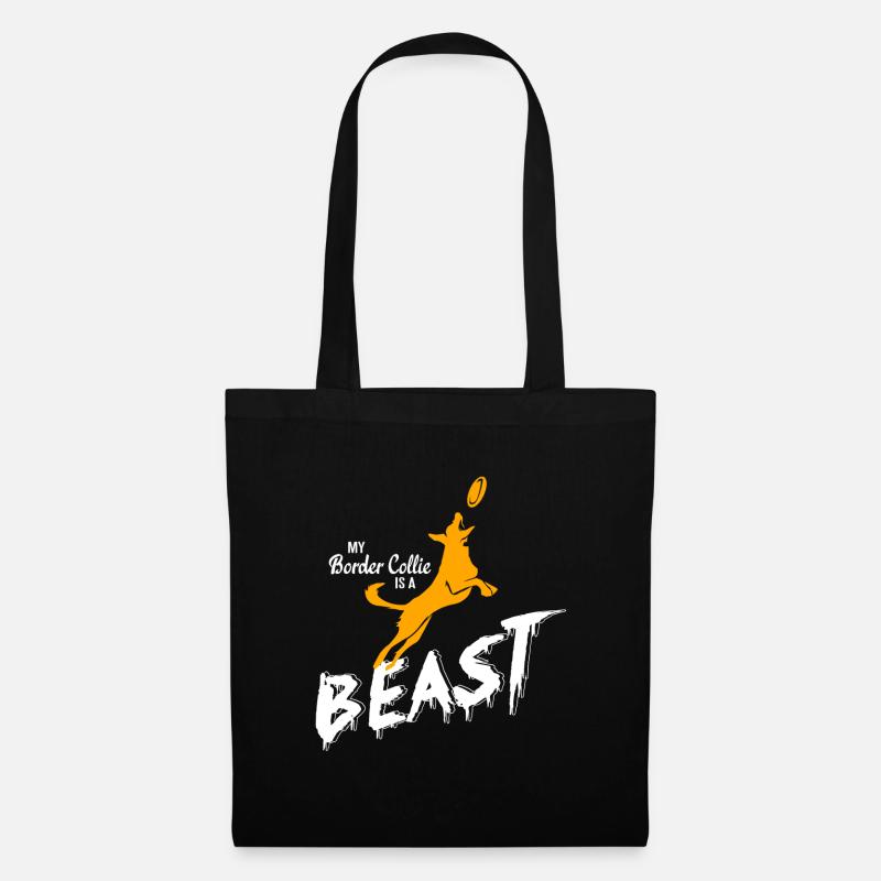 Border collie - Tote Bag - black