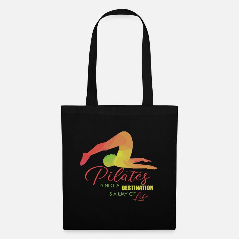 Pilates Geschenk - Stoffbeutel - Schwarz