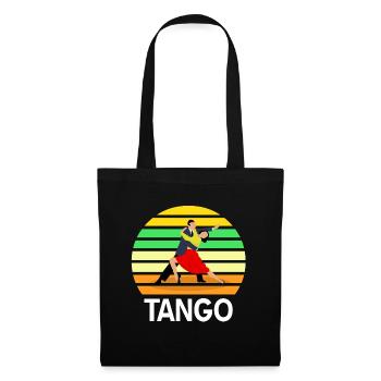 Danse de tango - Sac en tissu - noir - Devant