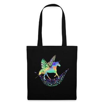 Licorne Créatures fabuleuses - Sac en tissu - noir - Devant