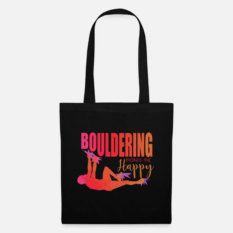 Bouldern - Stoffbeutel - Schwarz