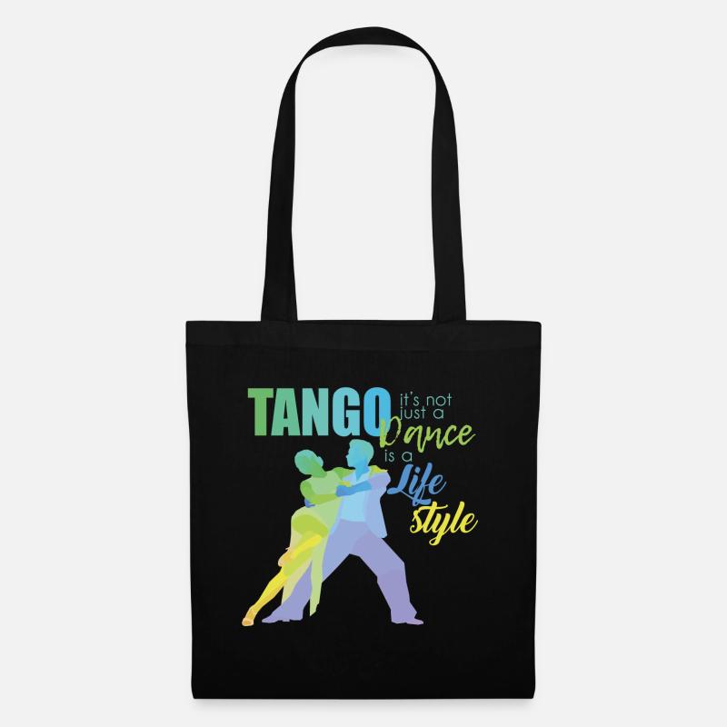 Tango-Tanz Tanzlehrer Tänzer - Stoffbeutel - Schwarz