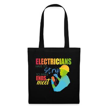 Electrician - Tote Bag - black - Front