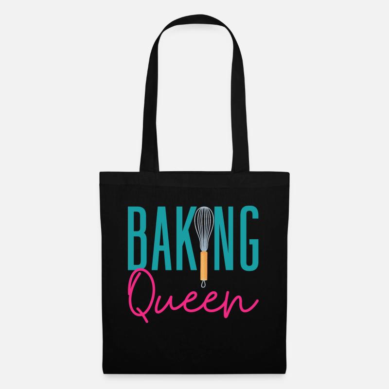 Baking Queen Pastry Lover Baker Profession - Stoffbeutel - Schwarz