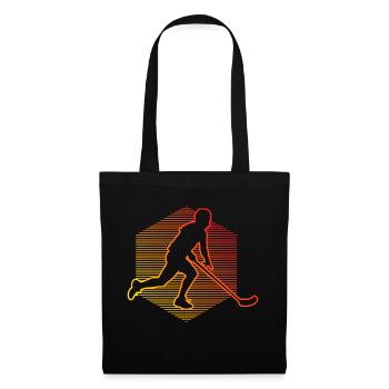 Floorball Floorball Joueurs Hommes Garçons - Sac en tissu - noir - Devant