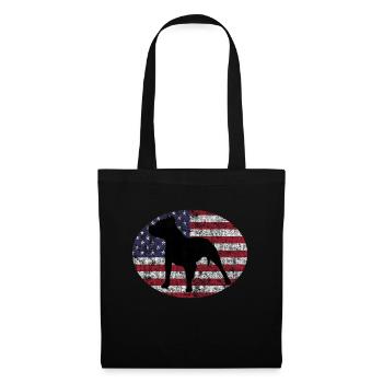 Pitbull Dog American Staffordshire USA Staffy - Tote Bag - black - Front