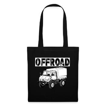 Unimog - Oldtimer - Offroad - Dispositif moteur universel - Sac en tissu - noir - Devant