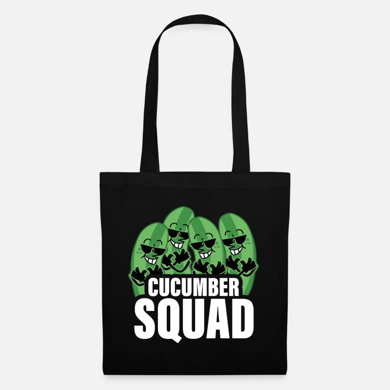 Cucumber Squad cool cucumbers - Tote Bag - black