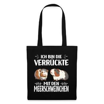 Guinea pig lover | Guinea Pig Gift - Tote Bag - black - Front