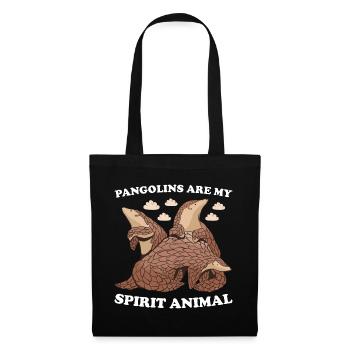 Pangolins Are My Spirit Animal Pangolin - Tote Bag - black - Front