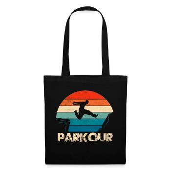 Parkour Traceur Free Running - Stoffbeutel - Schwarz - Vorne