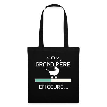 Futur Grand Prère pour Futur Papy Naissance Bébe - Tote Bag - black - Front