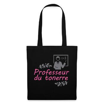 Tshirt homme Professeur du tonerre - Sac en tissu - noir - Devant