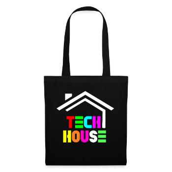 tech house - Tote Bag - black - Front